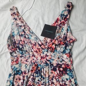 NWT Cynthia Rowley Rayon Spandex Floral Maxi Dress